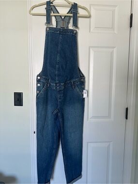 NWT Gap Maternity Denim Overalls - Blue